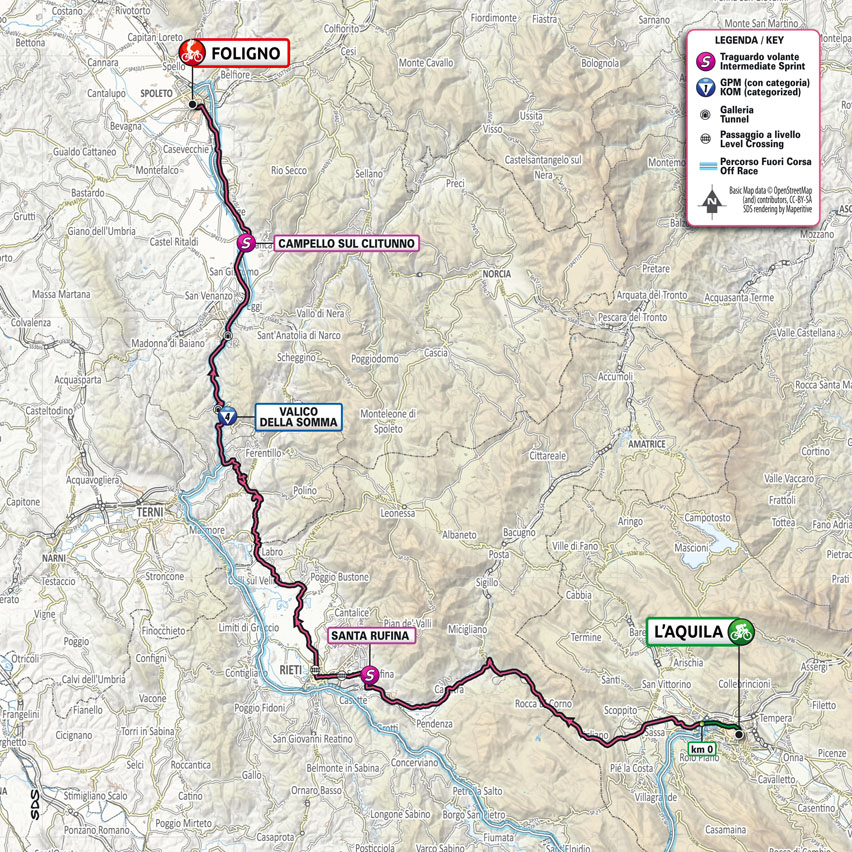 10. etapa Giro d'Italia 2021 mapa