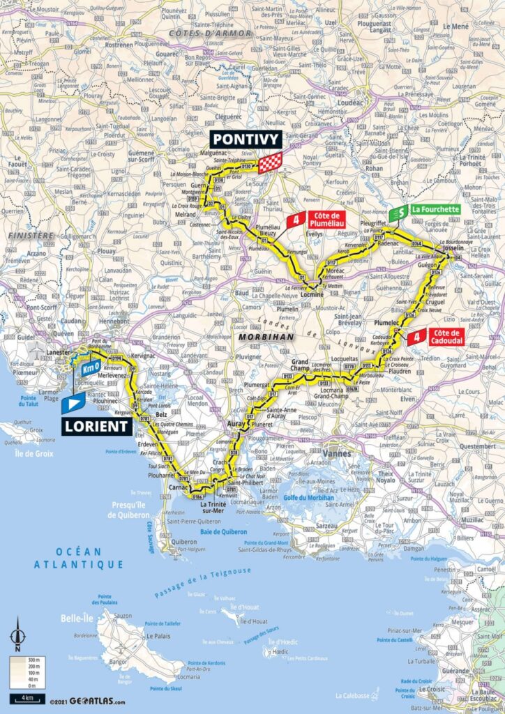 3. etapa Tour de France 2021 mapa