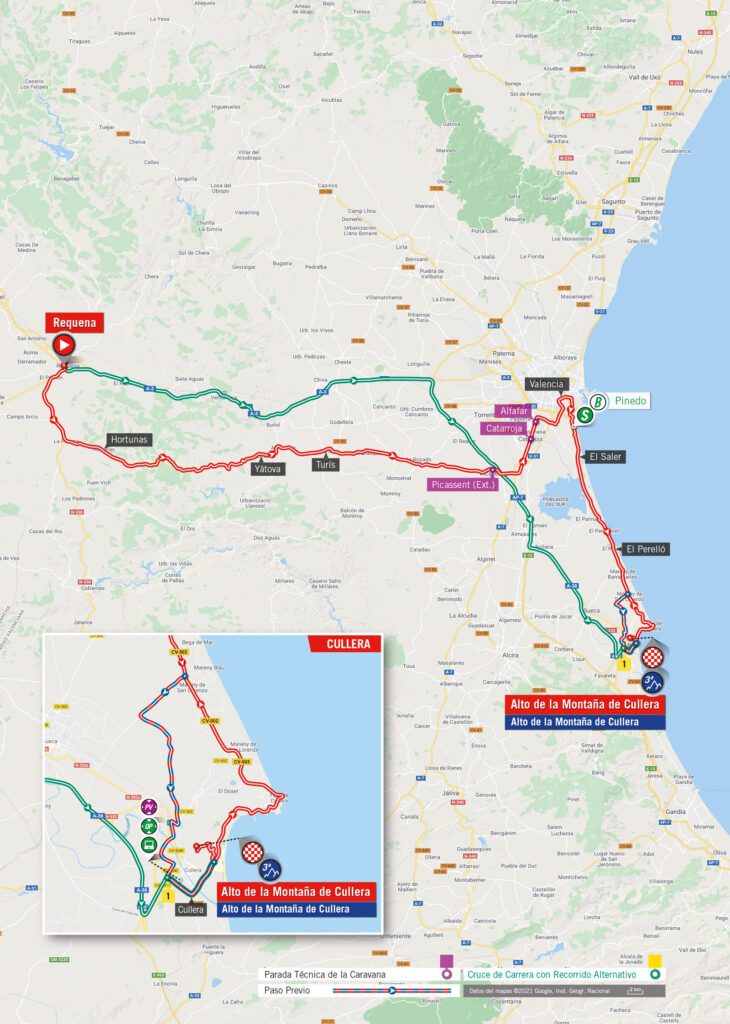 6. etapa Vuelta a Espaňa 2021 mapa a trasa