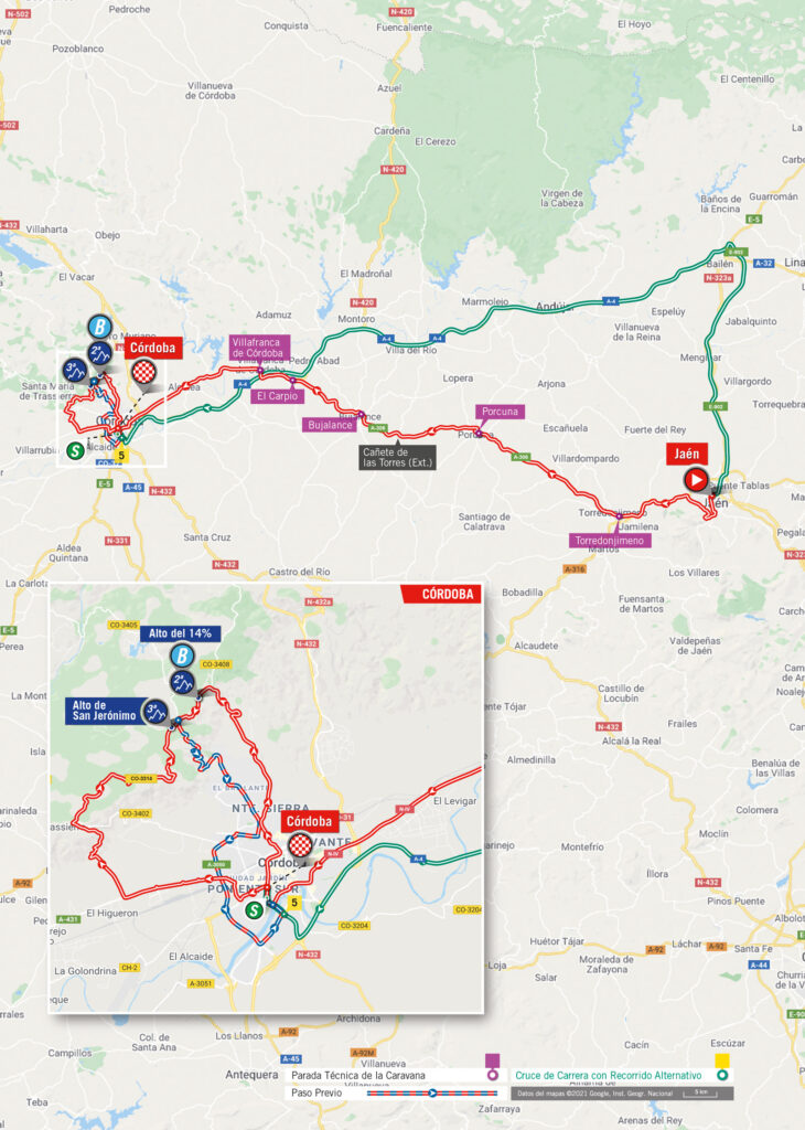 12. etapa Vuelta 2021 mapa