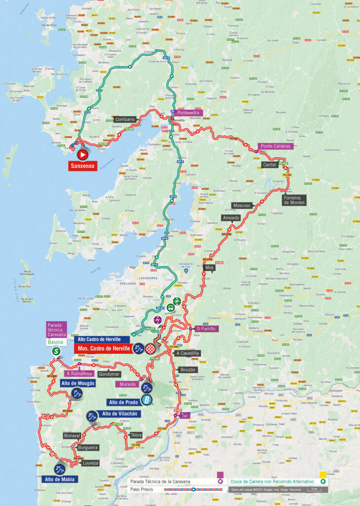 20. etapa Vuelta a Espaňa 2021 mapa
